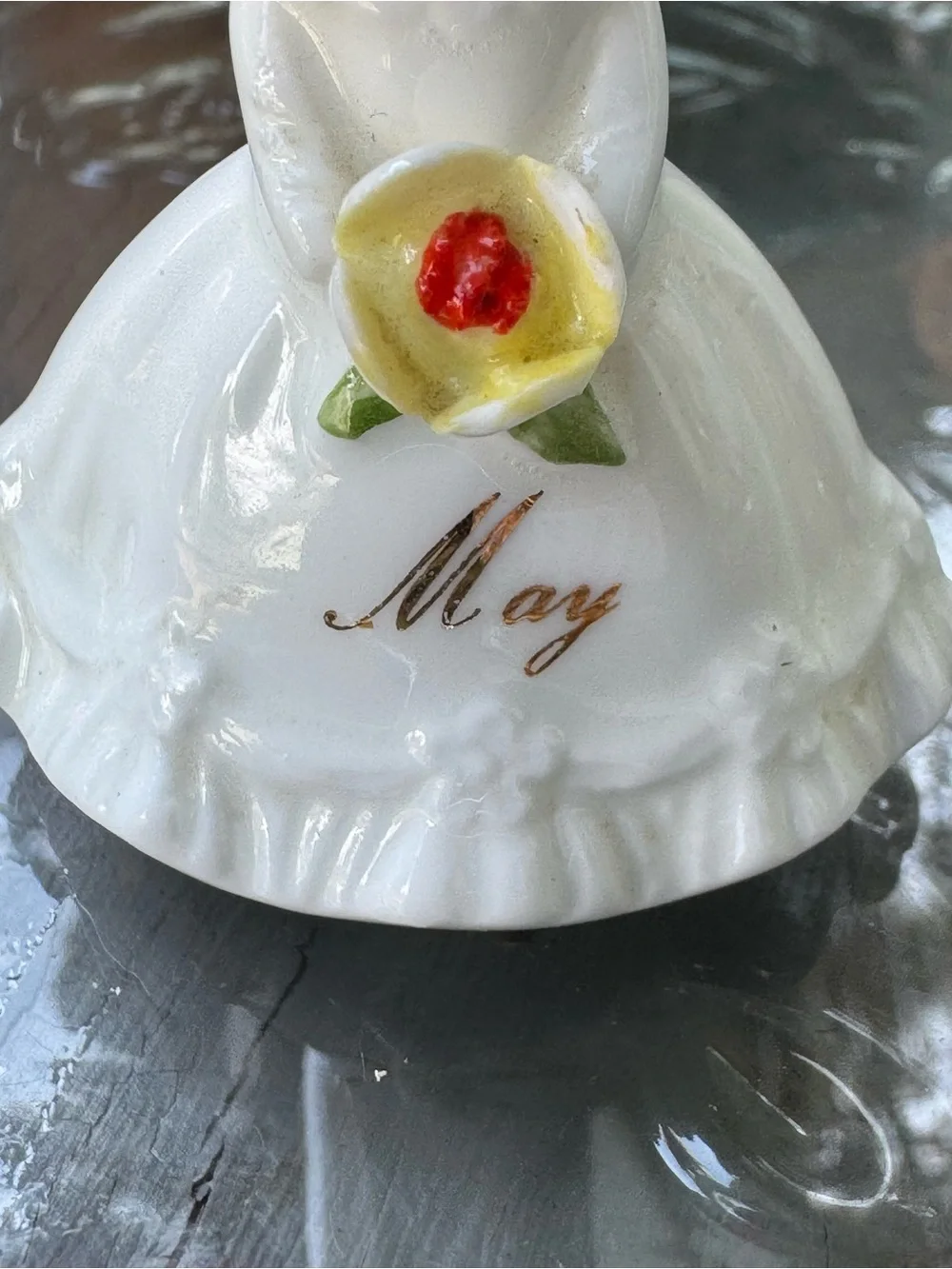 Vintage 1950’s Napco May Birthday Girl of the Month Miniature Porcelain Figurine
